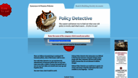 What Policydetective.co.uk website looked like in 2019 (5 years ago)