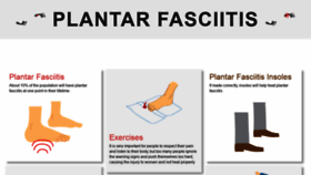 What Plantar-fasciitis.com website looked like in 2019 (5 years ago)