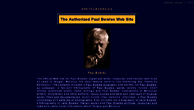 What Paulbowles.org website looked like in 2019 (5 years ago)