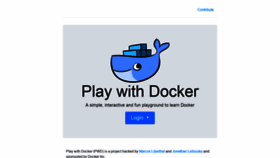 What Play-with-docker.com website looked like in 2019 (5 years ago)