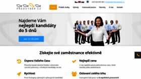 What Predvyber.cz website looked like in 2019 (5 years ago)