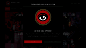 What Propagandaeliquid.com website looked like in 2019 (5 years ago)