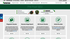 What Prepostseo.com website looked like in 2019 (6 years ago)