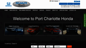 What Portcharlottehonda.com website looked like in 2019 (5 years ago)