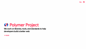 What Polymer-project.org website looked like in 2019 (5 years ago)