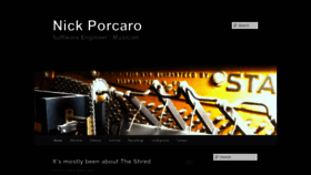 What Porcaro.org website looked like in 2019 (5 years ago)