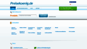 What Preisekoenig.de website looked like in 2019 (5 years ago)