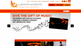 What Phoenixsymphony.org website looked like in 2019 (5 years ago)