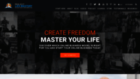 What Projectlifemastery.com website looked like in 2019 (5 years ago)