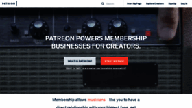 What Patreon.com website looked like in 2019 (5 years ago)