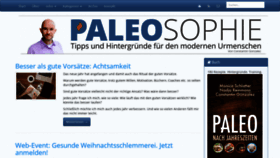 What Paleosophie.de website looked like in 2019 (5 years ago)