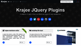 What Plugins.krajee.com website looked like in 2019 (5 years ago)