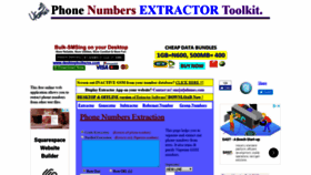What Phonenumberextractor.com website looked like in 2019 (5 years ago)