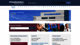 What Profiles.utsouthwestern.edu website looked like in 2019 (5 years ago)