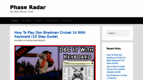 What Phaseradar.com website looked like in 2019 (5 years ago)