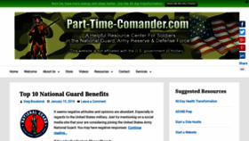What Part-time-commander.com website looked like in 2019 (5 years ago)