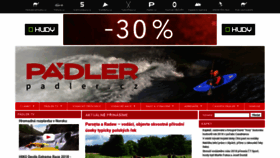 What Padler.cz website looked like in 2019 (5 years ago)