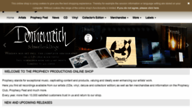What Prophecy.de website looked like in 2019 (5 years ago)