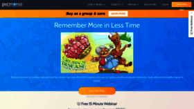 What Picmonic.com website looked like in 2019 (5 years ago)