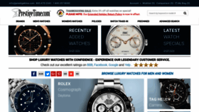 What Prestigetime.com website looked like in 2019 (5 years ago)
