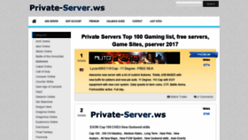 What Private-server.ws website looked like in 2019 (5 years ago)