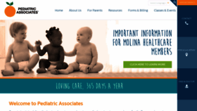 What Pediatricassociates.com website looked like in 2019 (5 years ago)