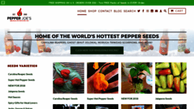 What Pepperjoe.com website looked like in 2019 (5 years ago)