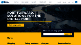 What Portofrotterdam.com website looked like in 2019 (5 years ago)