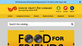 What Prattlibrary.org website looked like in 2019 (5 years ago)