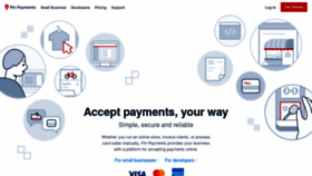 What Pinpayments.com website looked like in 2019 (5 years ago)