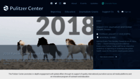 What Pulitzercenter.org website looked like in 2019 (5 years ago)