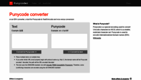 What Punycoder.com website looked like in 2019 (5 years ago)