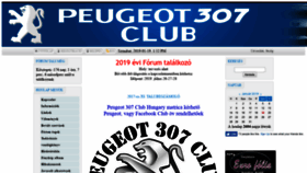 What Peugeot307club.hu website looked like in 2019 (5 years ago)