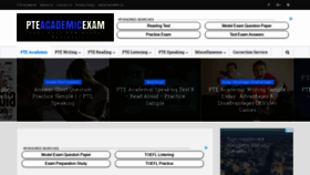 What Pteacademicexam.com website looked like in 2019 (5 years ago)