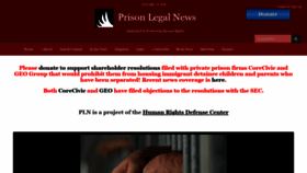What Prisonlegalnews.org website looked like in 2019 (5 years ago)