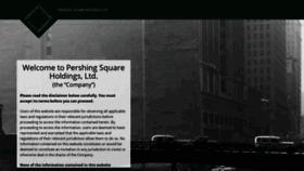 What Pershingsquareholdings.com website looked like in 2019 (5 years ago)