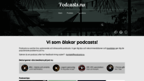 What Podcasts.nu website looked like in 2019 (5 years ago)