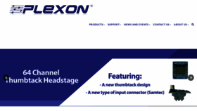 What Plexon.com website looked like in 2019 (5 years ago)