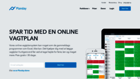 What Planday.dk website looked like in 2019 (5 years ago)