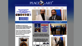 What Peaceofart.org website looked like in 2019 (5 years ago)