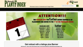 What Plantfinder.com website looked like in 2019 (5 years ago)