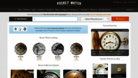 What Pocketwatchdatabase.com website looked like in 2019 (5 years ago)