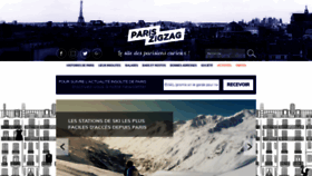What Pariszigzag.fr website looked like in 2019 (5 years ago)
