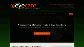 What Pointgreyeyecare.com website looked like in 2019 (5 years ago)