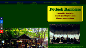 What Potluckramblers.com website looked like in 2019 (5 years ago)