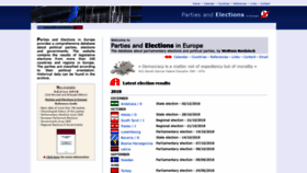 What Parties-and-elections.eu website looked like in 2019 (6 years ago)