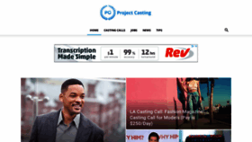What Projectcasting.com website looked like in 2019 (5 years ago)
