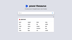 What Powerthesaurus.org website looked like in 2019 (5 years ago)