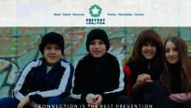 What Preventcoalition.org website looked like in 2019 (5 years ago)