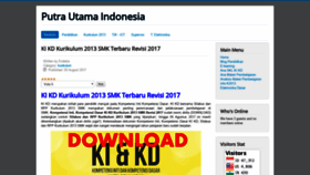 What Putrautama.id website looked like in 2019 (5 years ago)